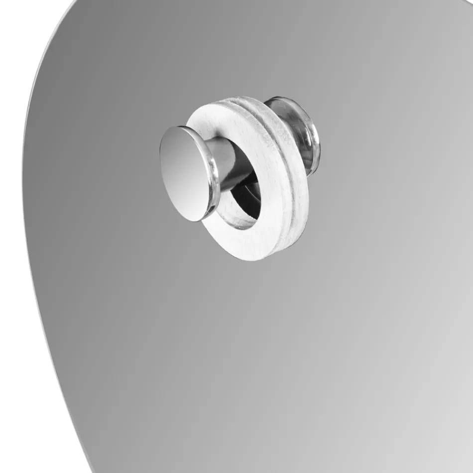 Ronde wandspiegel afgeschuind eenvoudig ontwerp Made in Italy - Odile Viadurini