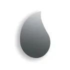 Aurelia druppelvormige wandspiegel, gemaakt in Italië. Viadurini