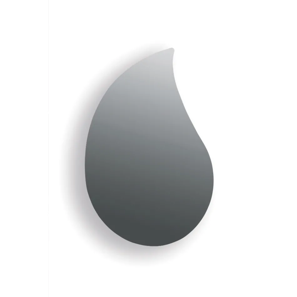 Aurelia druppelvormige wandspiegel, gemaakt in Italië. Viadurini