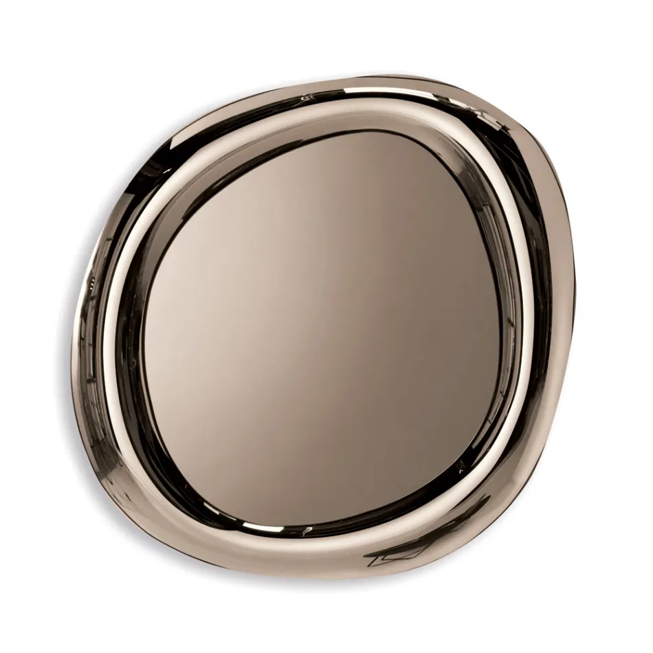 Vormgegeven wandspiegel met gebogen frame, gemaakt in Italië - Babila Viadurini