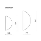 Vormgegeven wandspiegel, gemaakt in Italië - Alfonsa Viadurini