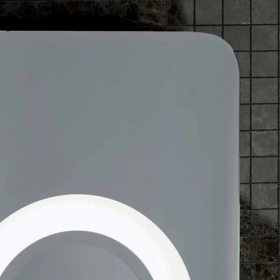 Make-up spiegel modern design, LED-verlichting, Maren Viadurini