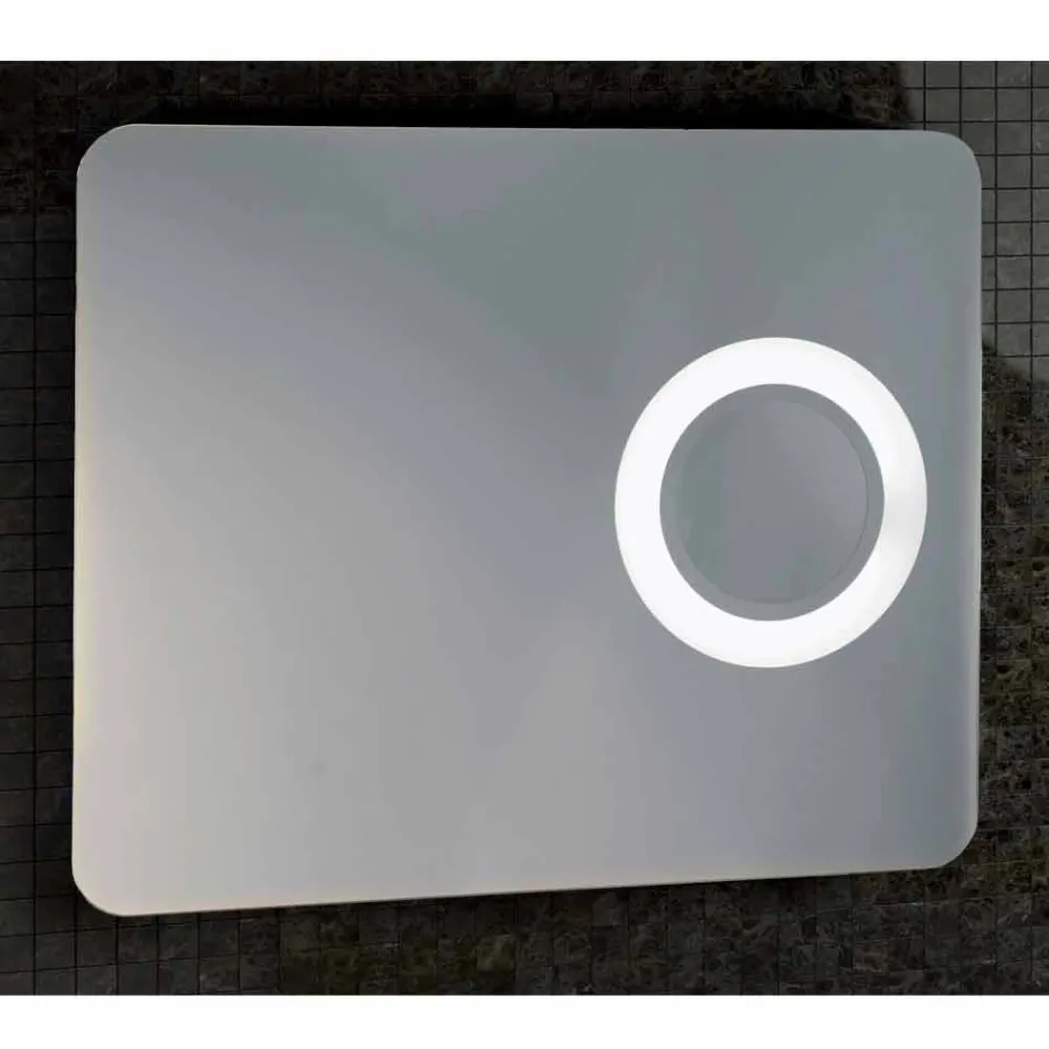 Make-up spiegel modern design, LED-verlichting, Maren Viadurini