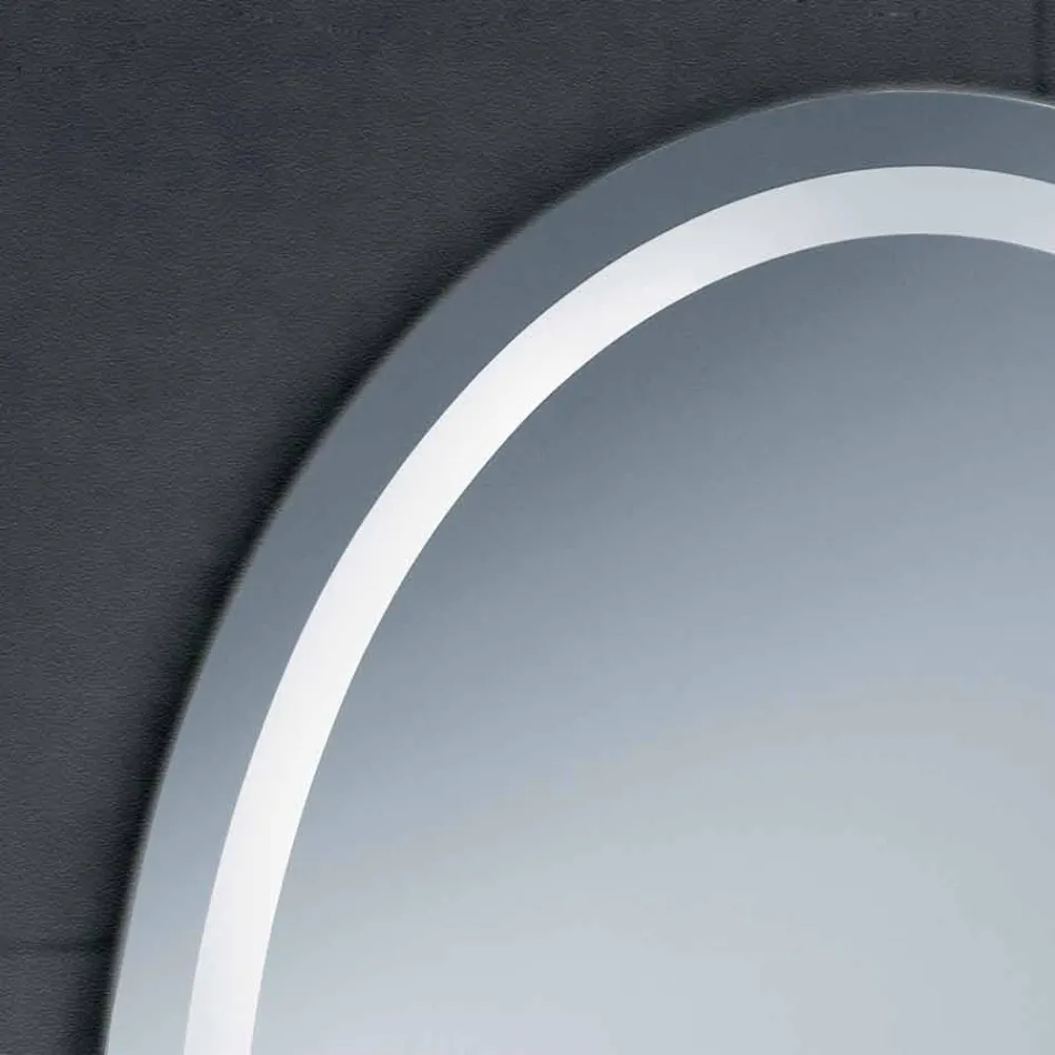 Spiegel modern design met LED-verlichting bad Pure Viadurini