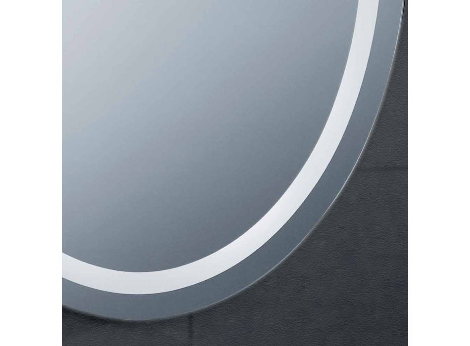 Spiegel modern design met LED-verlichting bad Pure Viadurini