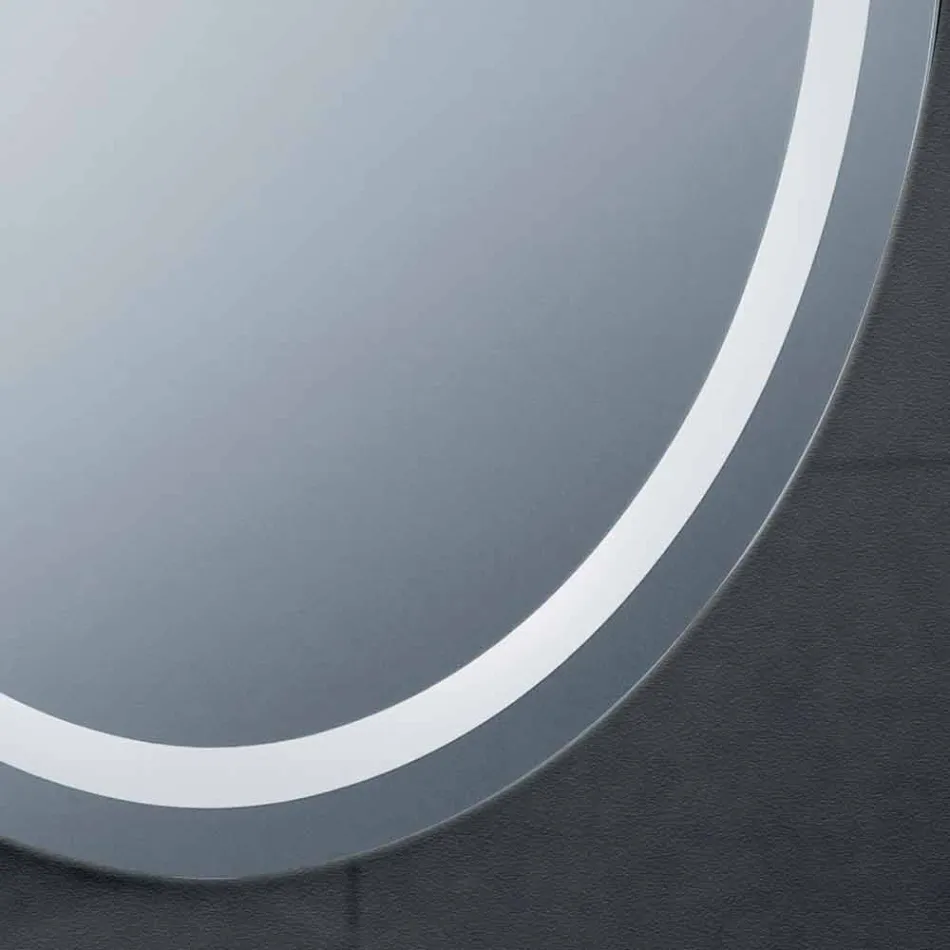 Spiegel modern design met LED-verlichting bad Pure Viadurini