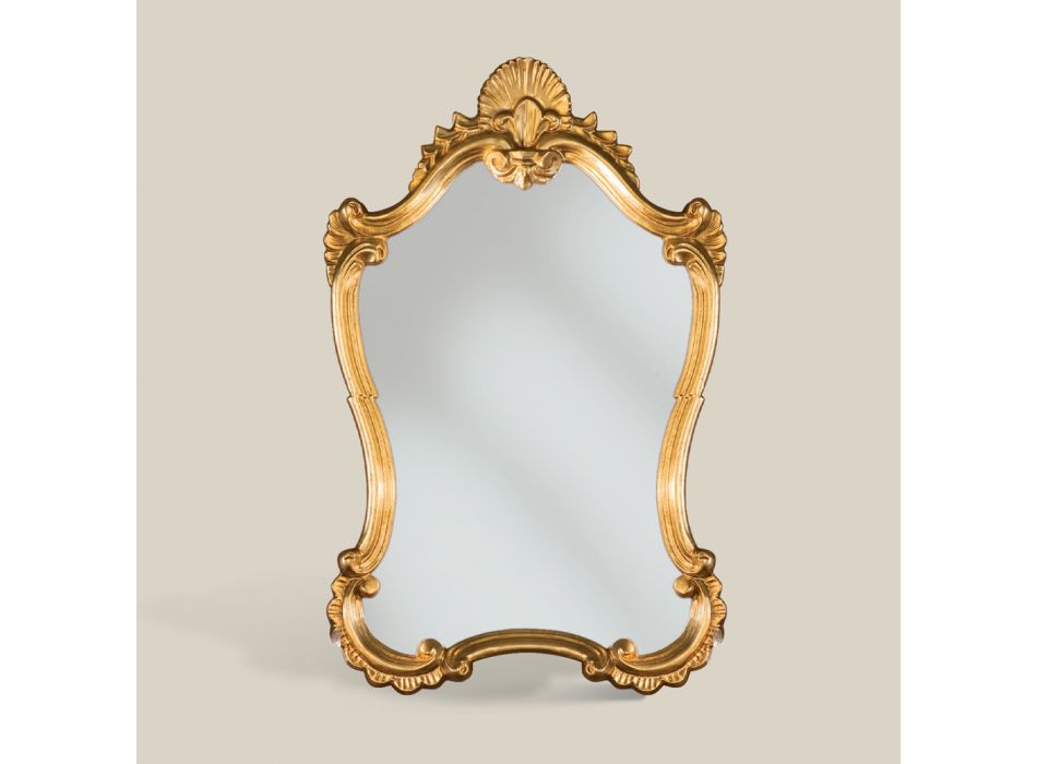 Encommium Hijsen salaris Klassieke bladgouden spiegel met luxe gevormde lijst