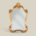 Klassieke bladgouden spiegel met gevormd frame Made in Italy - Precious