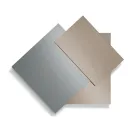 Spiegel gemaakt van 3 overlappende platen, 2 van brons en 1 van gerookt metaal - Armida Viadurini