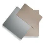 Spiegel gemaakt van 3 overlappende platen, 2 van brons en 1 van gerookt metaal - Armida Viadurini