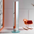 Vrijstaande dubbelzijdige spiegel met luxe glazen Rontante-voet - Gaudenzio
