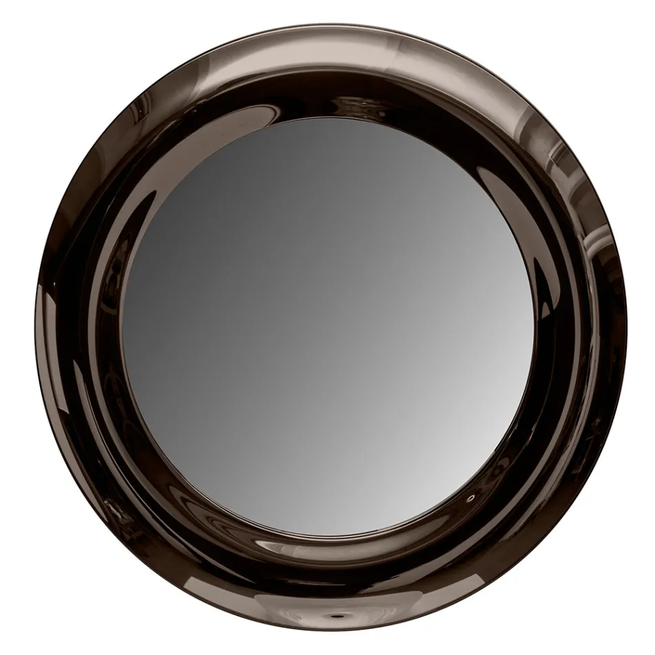 Gebogen glazen spiegel met verlichte led-verlichting - Excelsior Viadurini