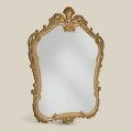 Houten spiegel met gevormd geperforeerd frame Made in Italy - Amazon