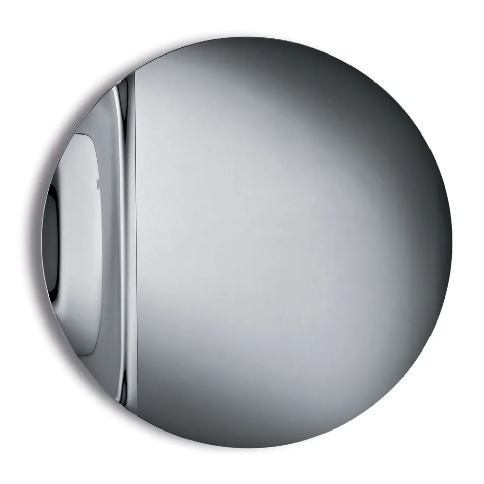 Gemaakt in Italië: Spiegel van gefuseerd glas met golvend patroon - Candida Viadurini