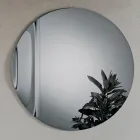 Gemaakt in Italië: Spiegel van gefuseerd glas met golvend patroon - Candida Viadurini