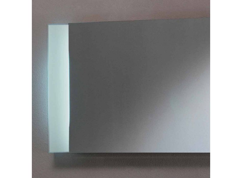 Verlichte spiegel in design LED met matglas randen Sam Viadurini