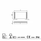 Verlichte spiegel in design LED met matglas randen Sam Viadurini