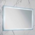 Modern spiegel met matglazen randen, LED-verlichting, Ady