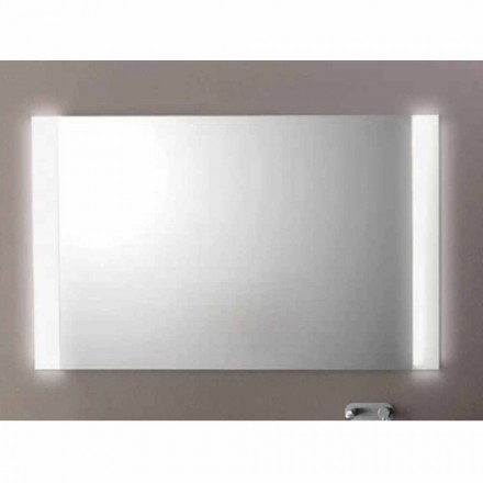 Modern Badkamer spiegel met LED-verlichting, L1200xh.900 mm, Agata Viadurini