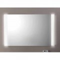 Moderne badkamerspiegel met LED-verlichting, L1200x H 900 mm, Agata