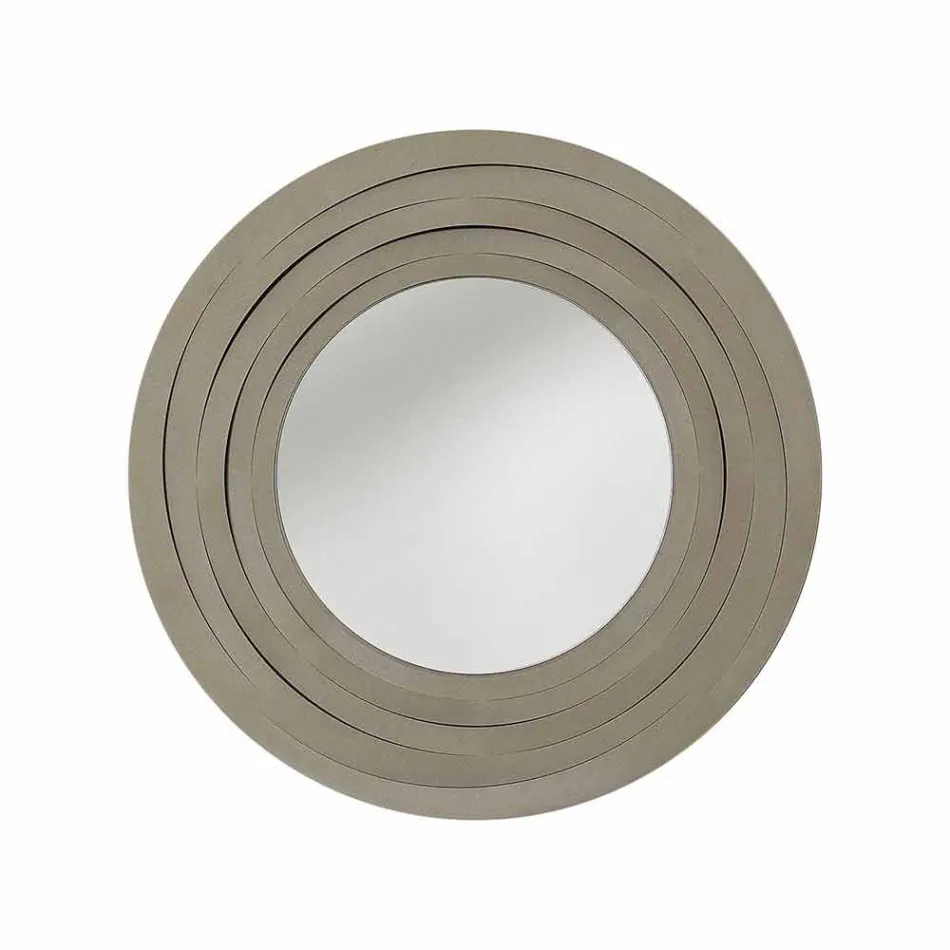 Moderne ronde wandspiegel in gekleurd ijzer Made in Italy - Oregano Viadurini