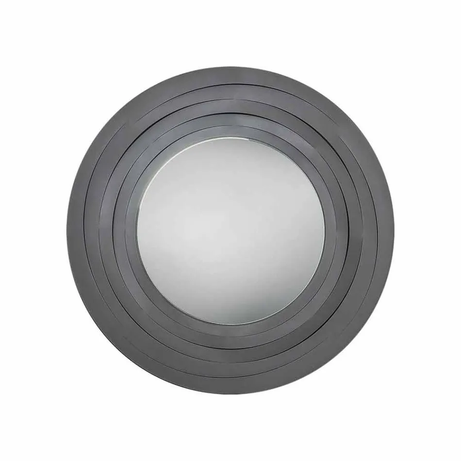 Moderne ronde wandspiegel in gekleurd ijzer Made in Italy - Oregano Viadurini