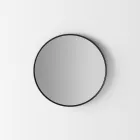 Verlichte wandspiegel met zwart frame Made in Italy - Riflessi Viadurini