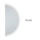 Verlichte spiegel met doorlopende ledstrip - Excelsior Viadurini