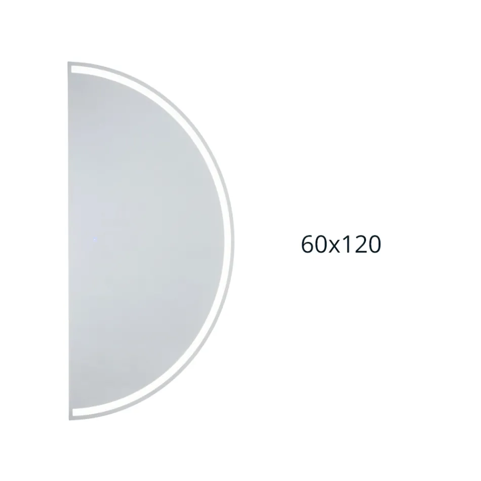 Verlichte spiegel met doorlopende ledstrip - Excelsior Viadurini