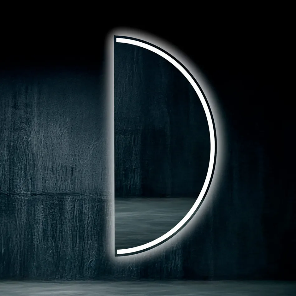 Verlichte spiegel met doorlopende ledstrip - Excelsior Viadurini