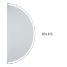 Verlichte spiegel met doorlopende ledstrip - Excelsior Viadurini