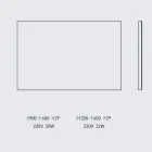 Wandspiegel met achtergrondverlichting en stalen frame Made in Italy - Tundra Viadurini