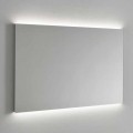 Wandspiegel met LED-achtergrondverlichting, stalen frame Made in Italy - Tundra