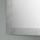 Rechthoekige wandspiegel met zilveren, gouden of koperen glazen frame - Stileo Viadurini