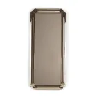 Rechthoekige spiegel met frame van gegoten kristal, gemaakt in Italië - Belinda Viadurini