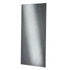 Rechthoekige spiegel met lasergravures, gemaakt in Italië - Alberta Viadurini