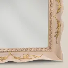 Rechthoekige witte houten spiegel klassieke stijl Made in Italy - Florence Viadurini