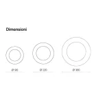 Ronde spiegel met golvend glazen frame, gemaakt in Italië - Adelma Viadurini