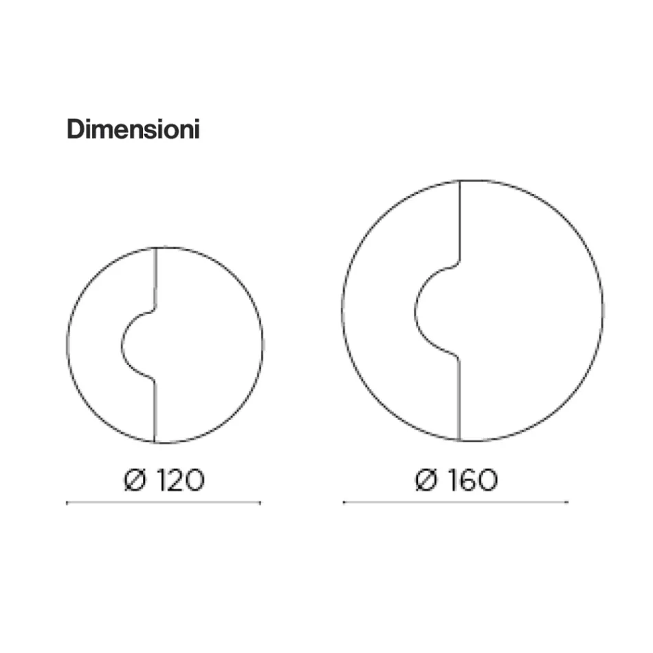 Ronde wandspiegel met gaasinzetstuk, gemaakt in Italië - Annabella Viadurini