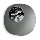 Vormspiegel met golvend glazen inzetstuk, gemaakt in Italië - Adalberta Viadurini