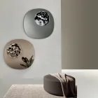 Vormspiegel met golvend glazen inzetstuk, gemaakt in Italië - Adalberta Viadurini