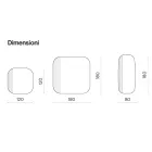 Vormspiegel met gestreepte inzet, gemaakt in Italië - Alessia Viadurini