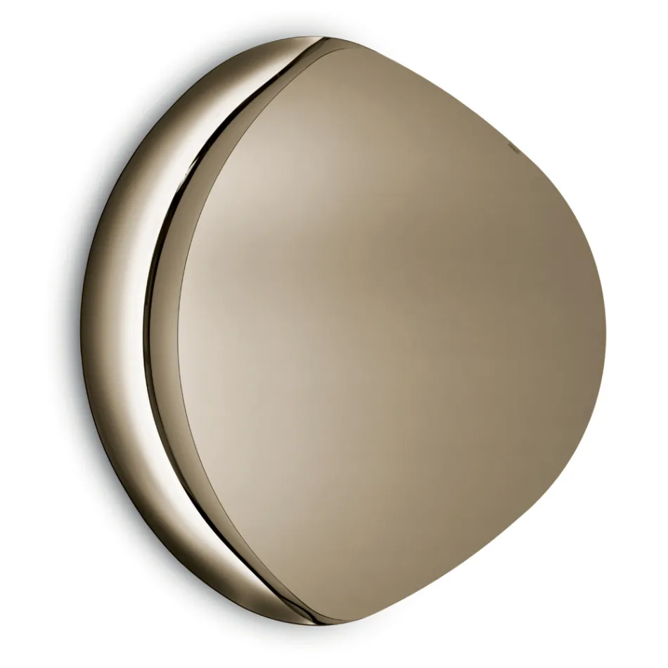 Abigaïle spiegel met semi-frame van gefuseerd glas, gemaakt in Italië. Viadurini