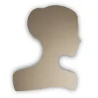 Vormspiegel met een vrouwengezicht, gemaakt in Italië - Brunilde Viadurini