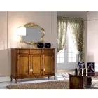 Klassieke spiegel met bladgoud frame Made in Italy - Precious Viadurini