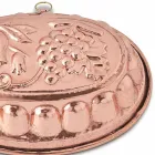 Desserts Ovale taartvorm in handgetint koper met decoratie - Gianfilippo Viadurini