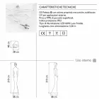 Lichtgevend standbeeldvloerontwerp met ledlicht voor binnen - Penelope van Myyour Viadurini