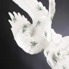 Papegaaivormig keramisch beeldje handgemaakt in Italië - Pagallo Viadurini