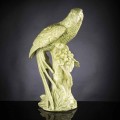 Handgemaakt keramisch standbeeld in de vorm van een papegaai, gemaakt in Italië - Pagallo