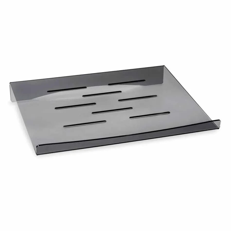 Laptopstandaard in transparant of gerookt plexiglas ontwerp 2 stuks - Nerdino Viadurini